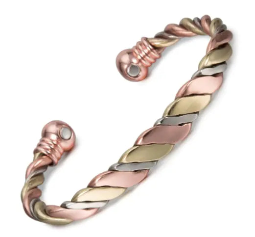 Women's Adjustable Copper Healing Bracelet in Rose Gold