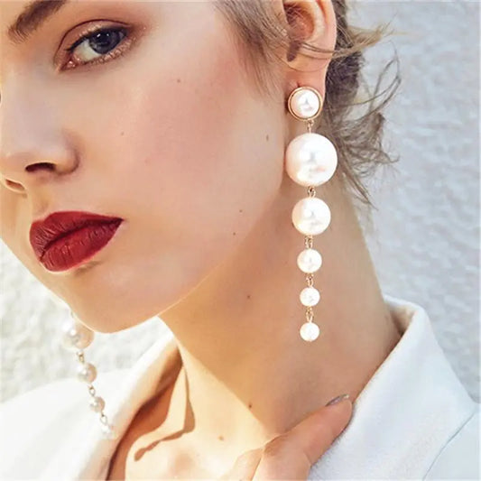 Pearl Tassel Earrings - Trendy Jewelry Accessory