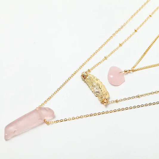 Minimalist Style Metal Leaf Pendant Jewelry